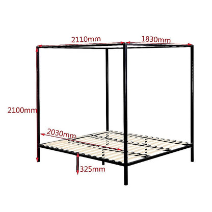 4 Four Poster King Bed Frame - Image 8