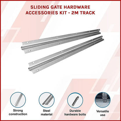 Sliding Gate Hardware Accessories Kit - 2m Track - Image 3