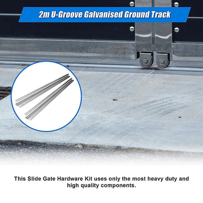Sliding Gate Hardware Accessories Kit - 2m Track - Image 5