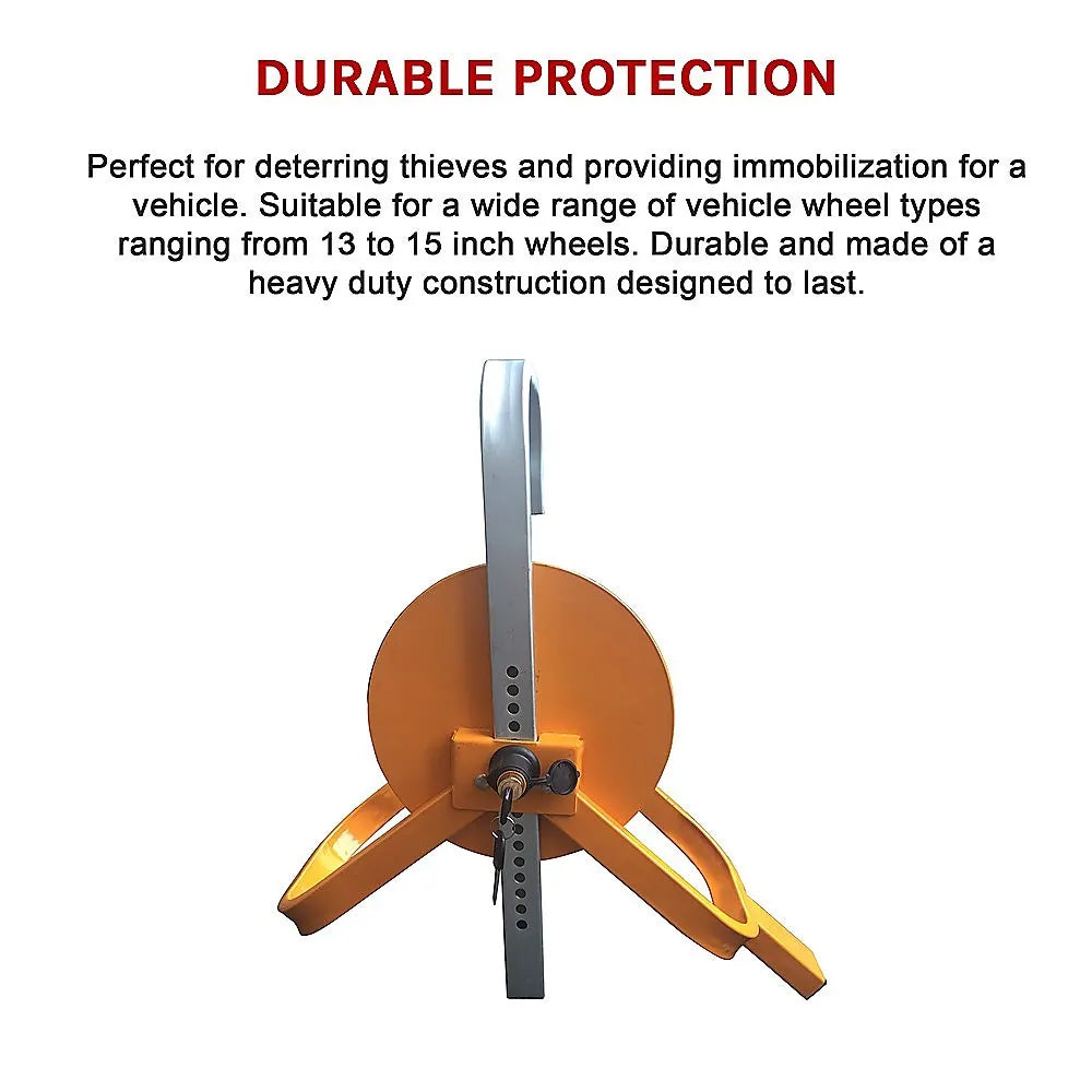 Car Vehicle Wheel Clamp Lock – Heavy Duty Anti-Theft Security Device - Image 7