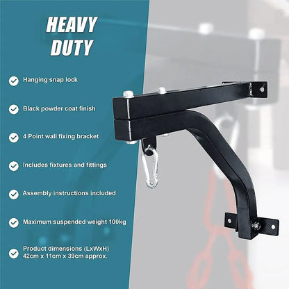 Heavy Duty Punch Bag Wall Bracket – Steel Boxing Bag Holder for Home Gym - Image 5