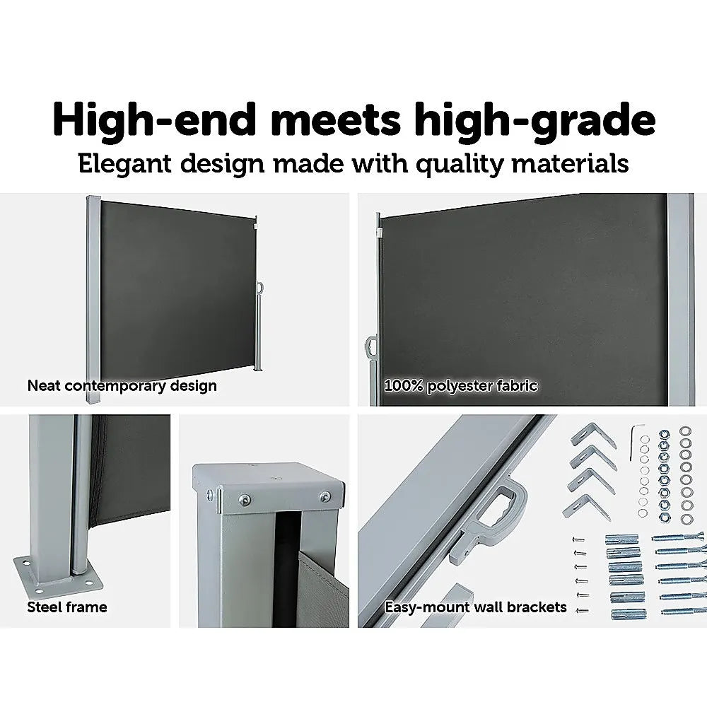 1.8X3M Retractable Side Awning Shade - Image 3