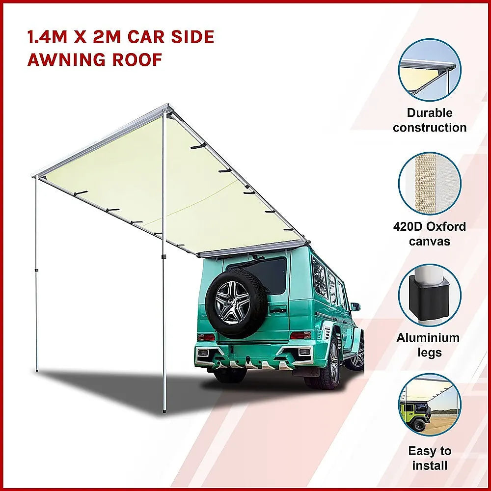 1.4m x 2m Car Side Awning Roof - Image 3