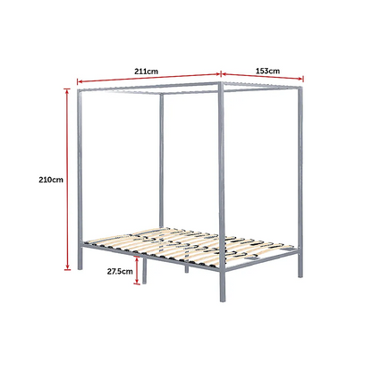 4 Four Poster Queen Bed Frame - Image 8