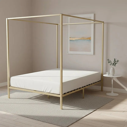 4 Four Poster Queen Bed Frame - Image 5
