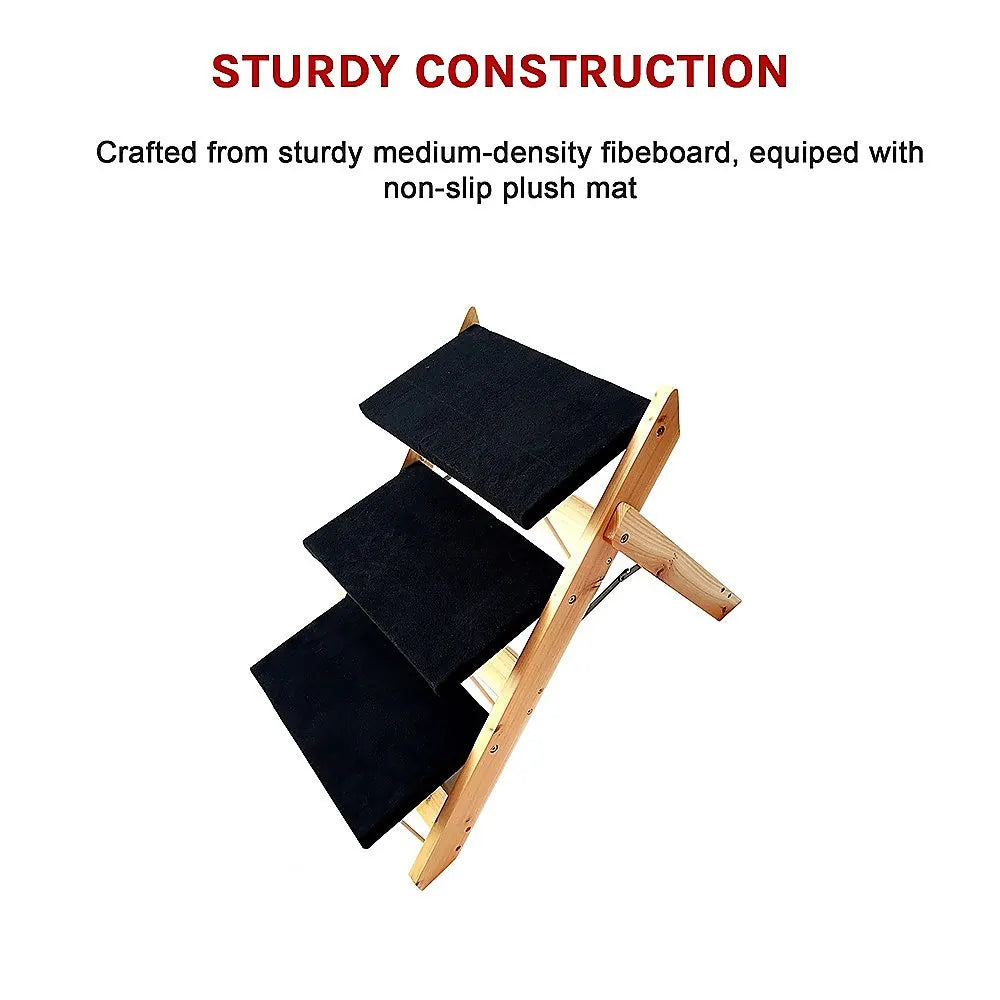 3 Steps Portable Dog Cat Pet Stairs - Image 7