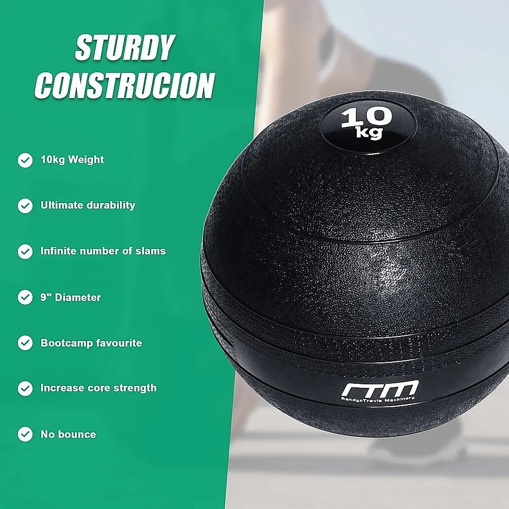10kg Slam Ball No Bounce Crossfit Fitness MMA Boxing BootCamp - Image 8