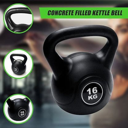 16kg Concrete Kettlebell Weight for Strength Training Home Gym - Image 6