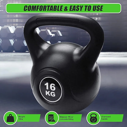16kg Concrete Kettlebell Weight for Strength Training Home Gym - Image 7
