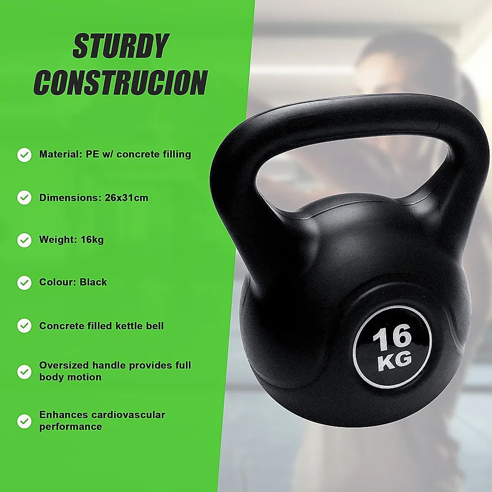 16kg Concrete Kettlebell Weight for Strength Training Home Gym - Image 8