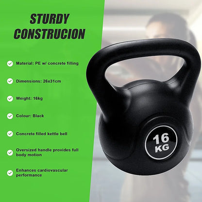 16kg Concrete Kettlebell Weight for Strength Training Home Gym - Image 8