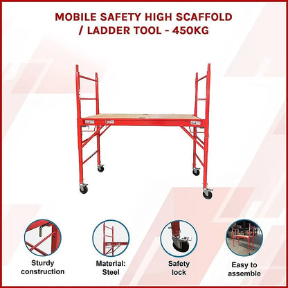 Mobile Safety High Scaffold / Ladder Tool -450KG - Image 3