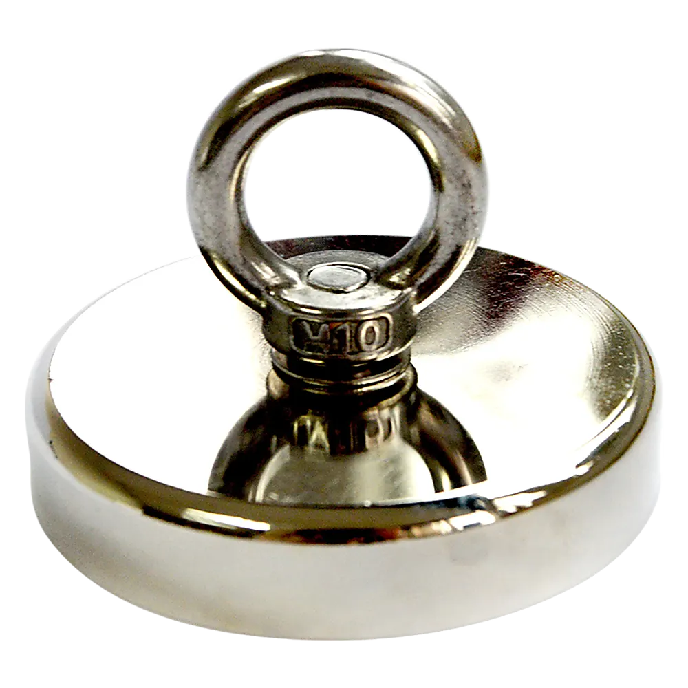 Round Neodymium Fishing Magnet with Countersunk Hole and Eyebolt, 500 LBS pull - Image 7