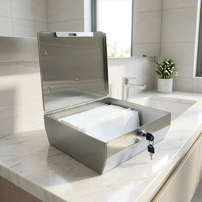 304 Stainless Steel Hand Paper Towel Dispenser Holder Toilet Heavy Duty - Image 7