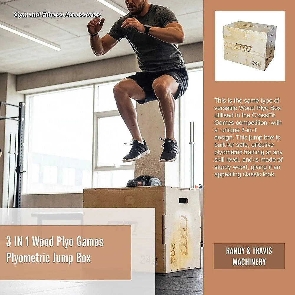 3 IN 1 Wood Plyo Games Plyometric Jump Box - Image 6