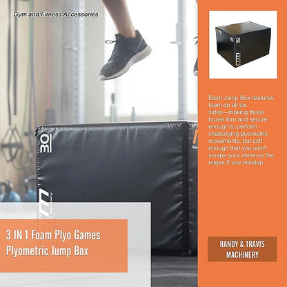 3 IN 1 Foam Plyo Games Plyometric Jump Box - Image 9