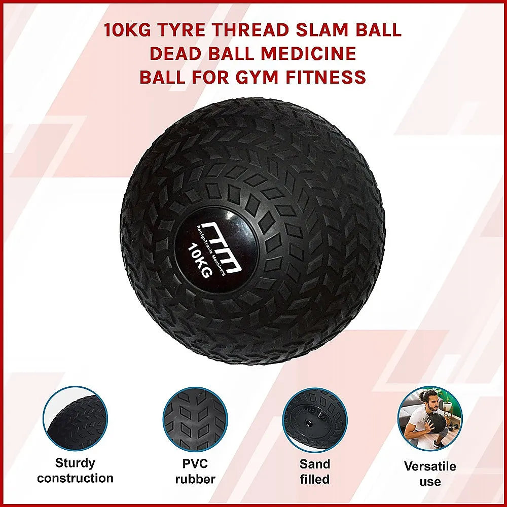 10kg Tyre Thread Slam Ball Dead Ball Medicine Ball for Gym Fitness - Image 4