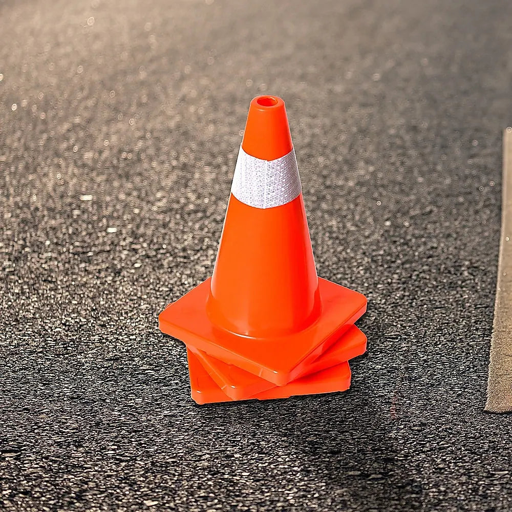 4pcs 45cm Road Traffic Cones Reflective Overlap Parking Emergency Safety Cone - Image 2