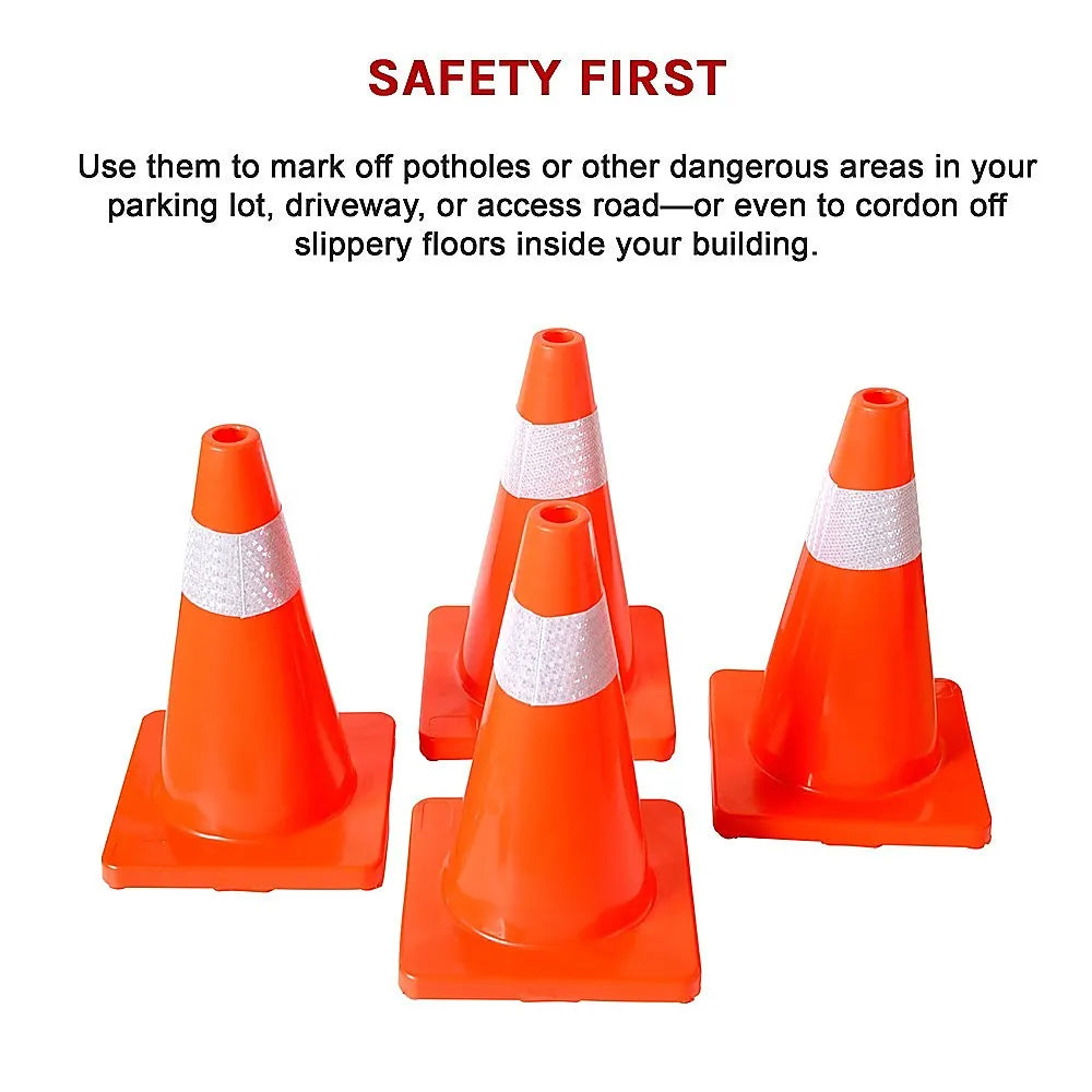 4pcs 45cm Road Traffic Cones Reflective Overlap Parking Emergency Safety Cone - Image 6
