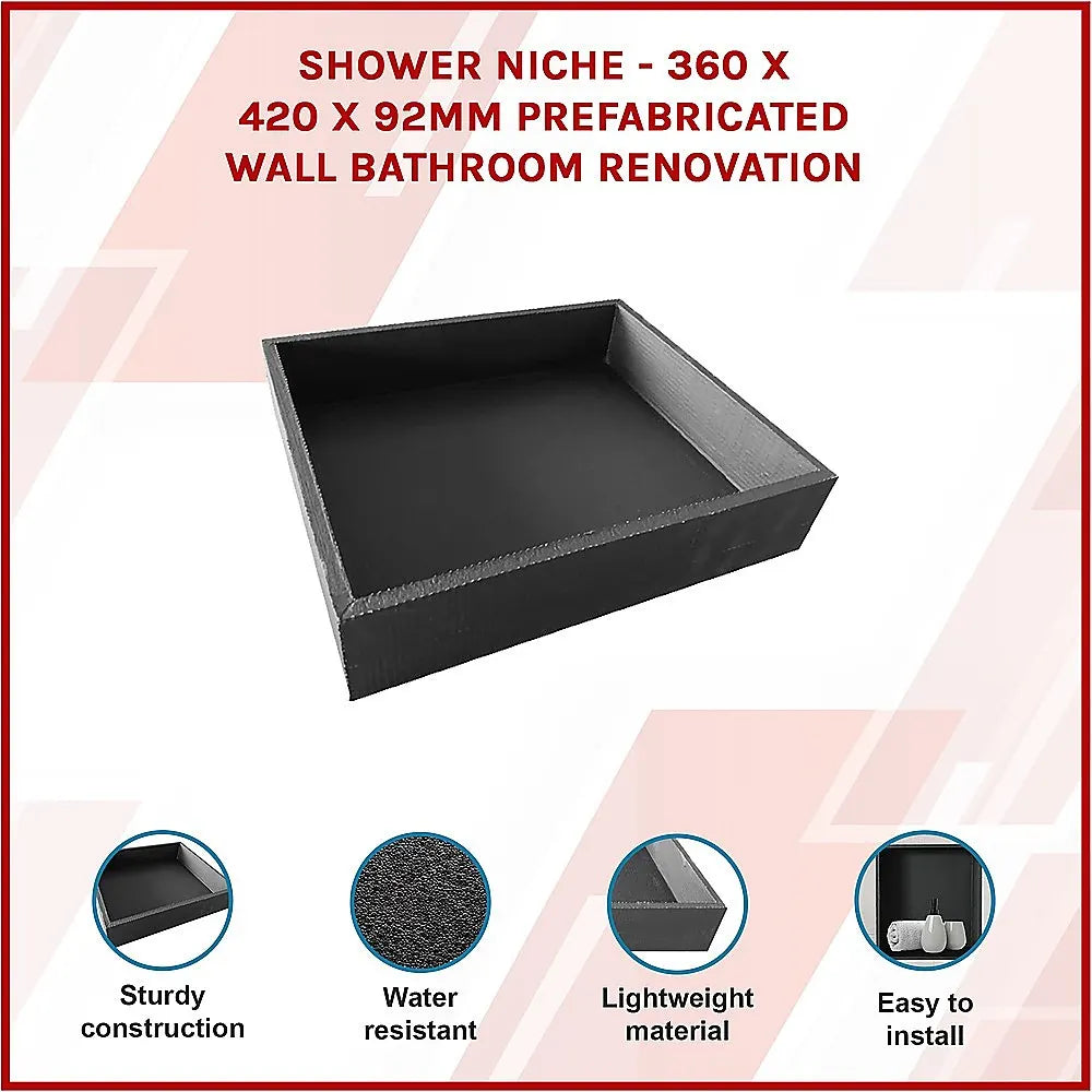 Shower Niche - 360 x 420 x 92mm Prefabricated Wall Bathroom Renovation - Image 3
