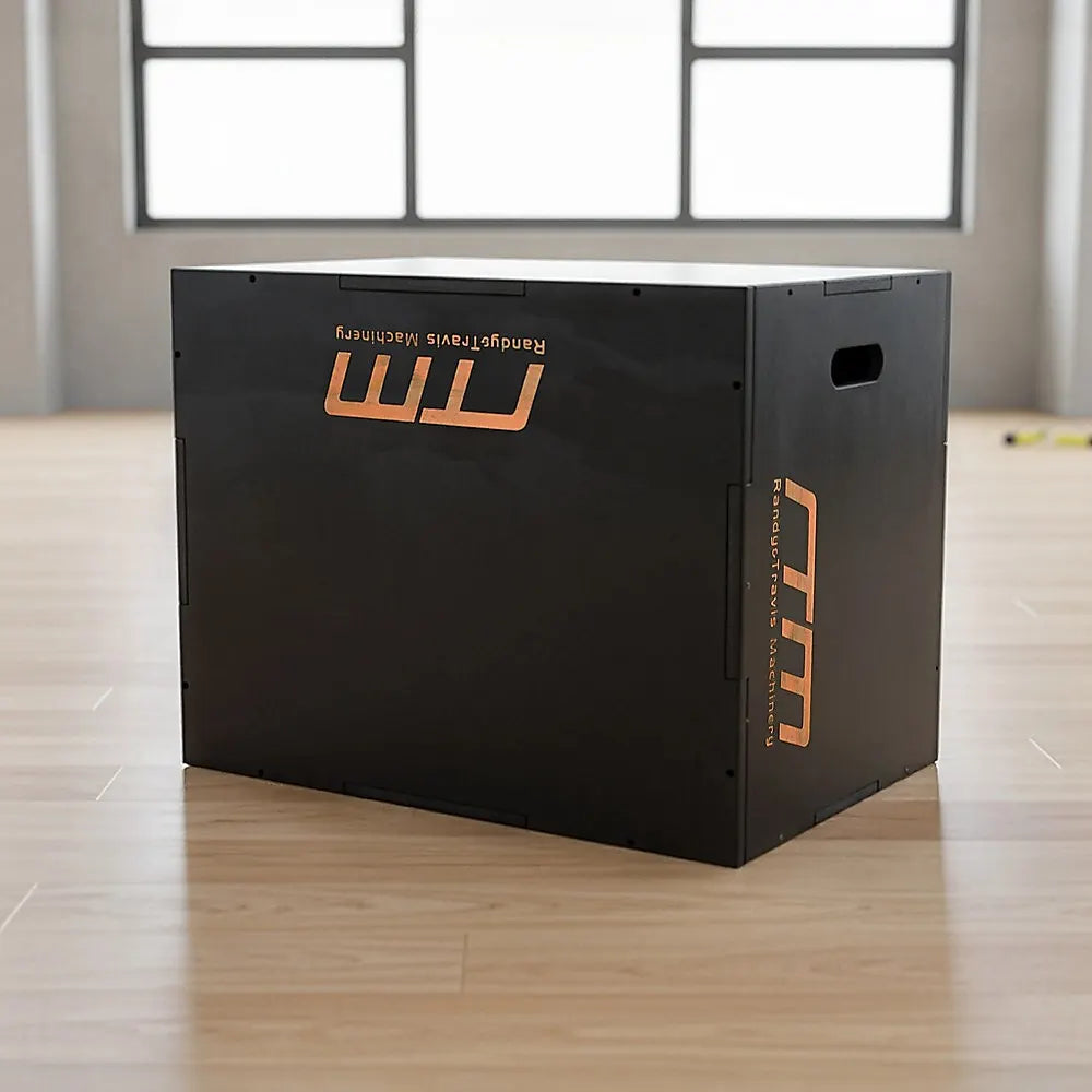 3 IN 1 Black Wood Plyo Games Plyometric Jump Box - Image 2