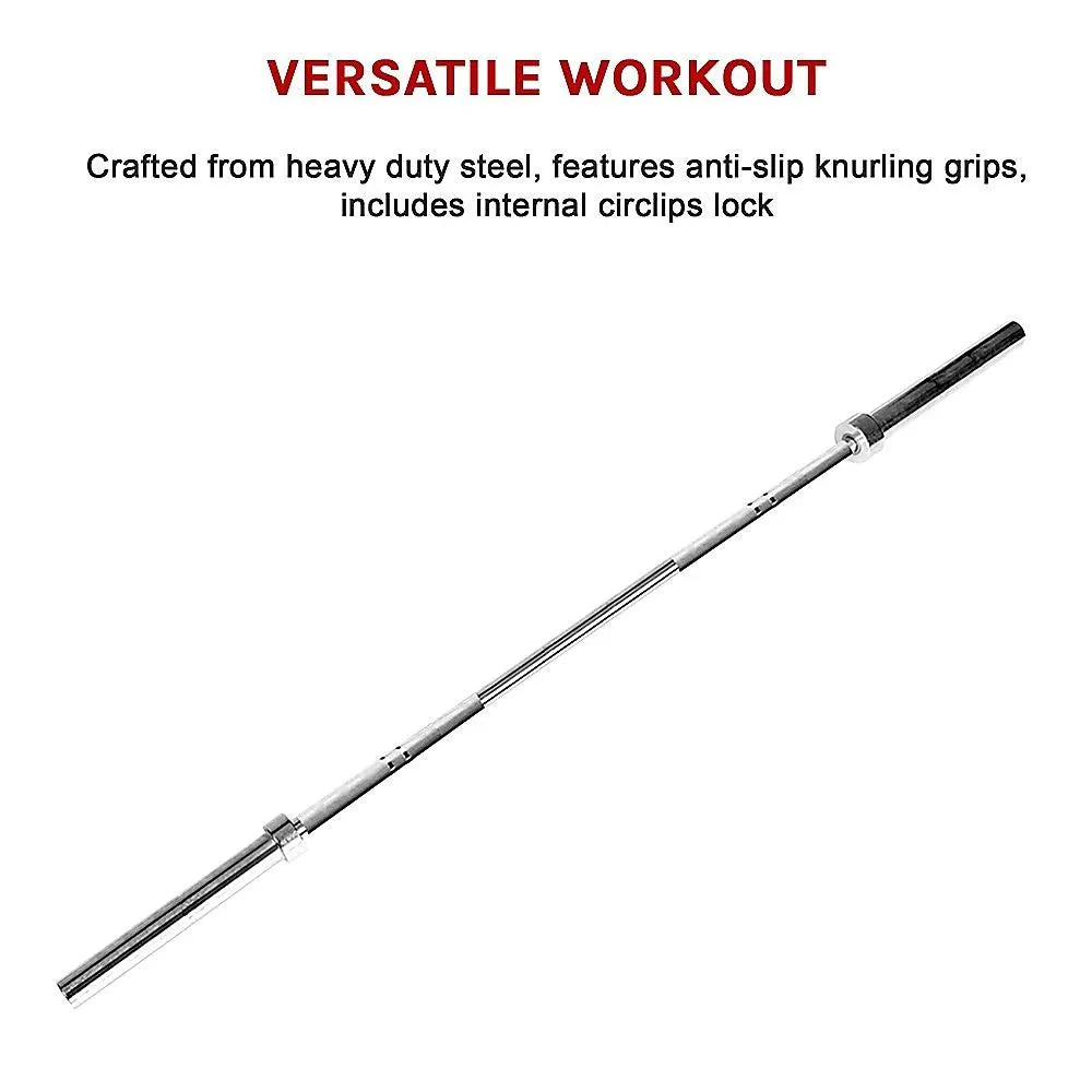 20kg Olympic Barbell 700lb Rated for Powerlifting Home Gym Training - Image 8