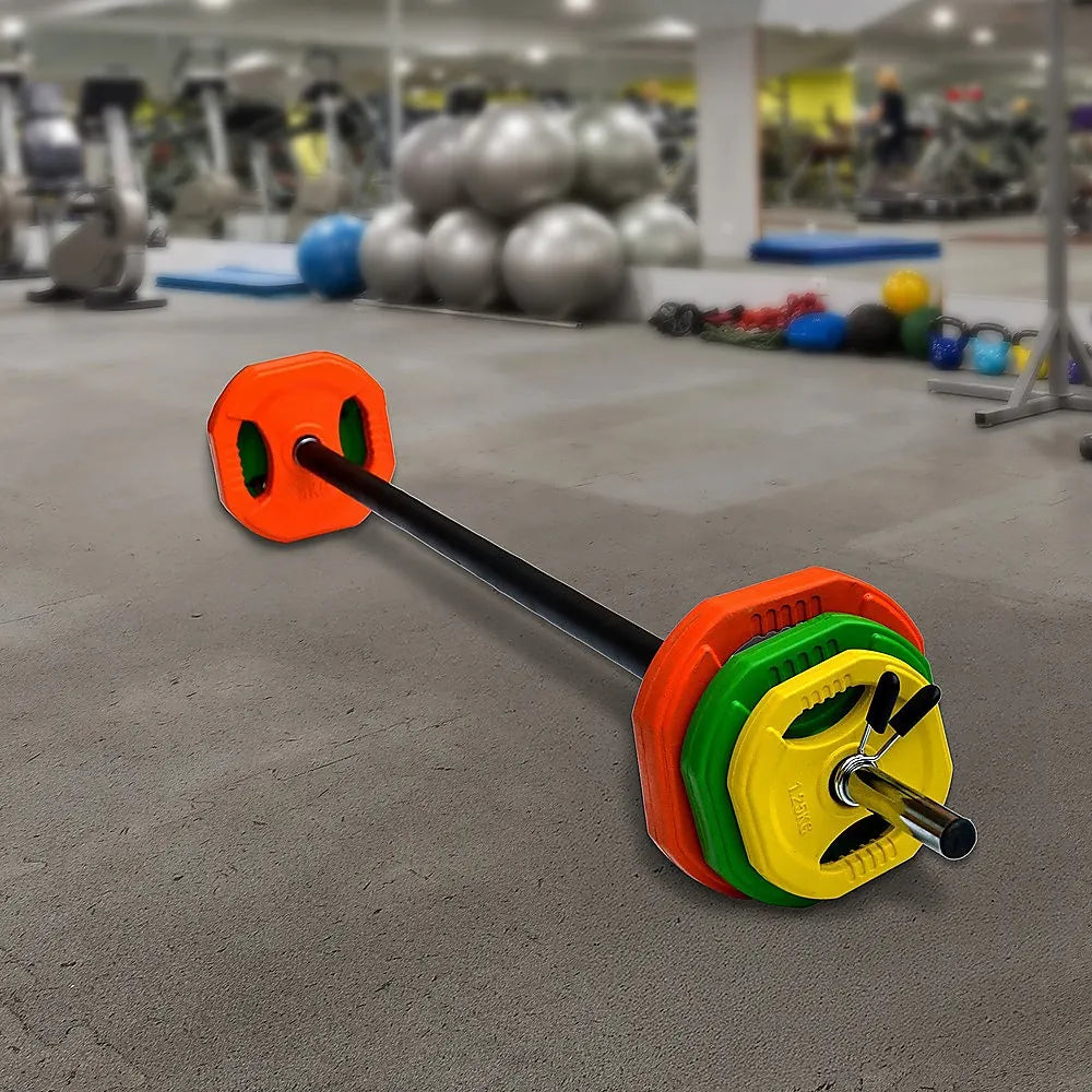 20kg Standard Rubber Coated Barbell Weight Bar for Home Gym - Image 5