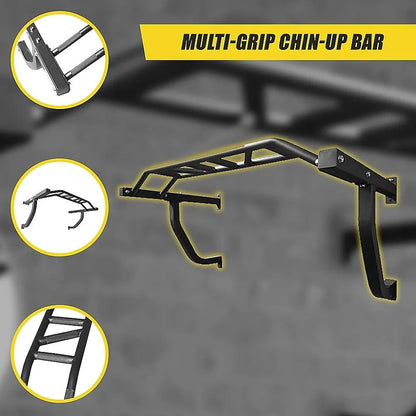 Wall Mounted Multi Grip Chin Up Bar – Heavy Duty Pull Up Station for Upper Body Training - Image 9
