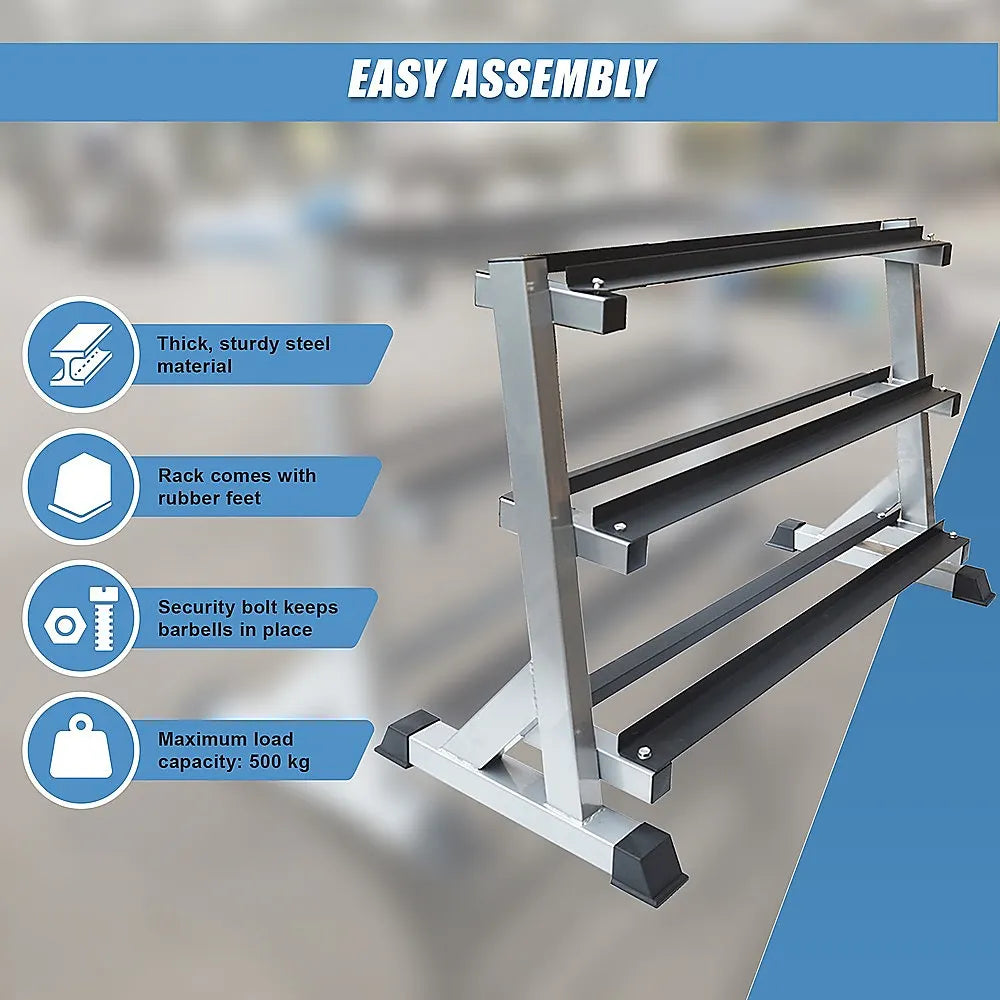 3 Tier Dumbbell Rack for Dumbbell Weights Storage - Image 8