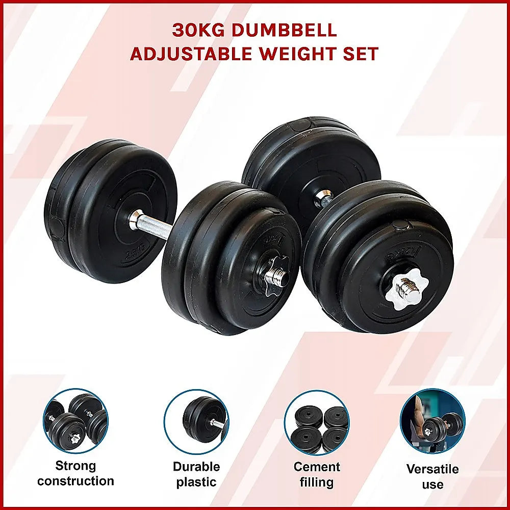 30KG Dumbbell Adjustable Weight Set - Image 4