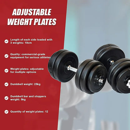 30KG Dumbbell Adjustable Weight Set - Image 9