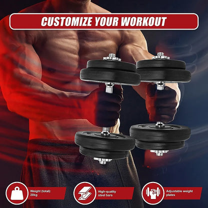 20KG Dumbbell Adjustable Weight Set - Image 9