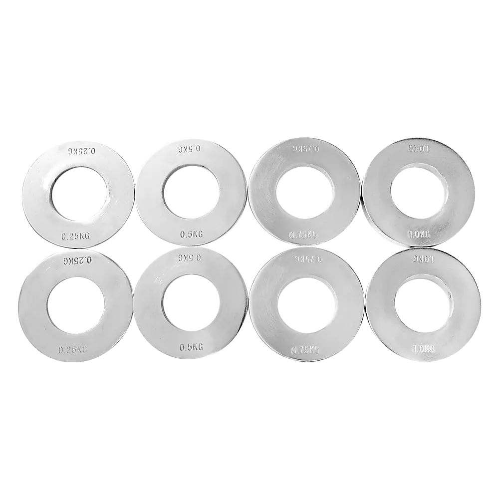 Chrome Metric Fractional Olympic Weight Plates 0.25 to 1kg Set - Image 4