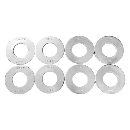 Chrome Metric Fractional Olympic Weight Plates 0.25 to 1kg Set - Image 4