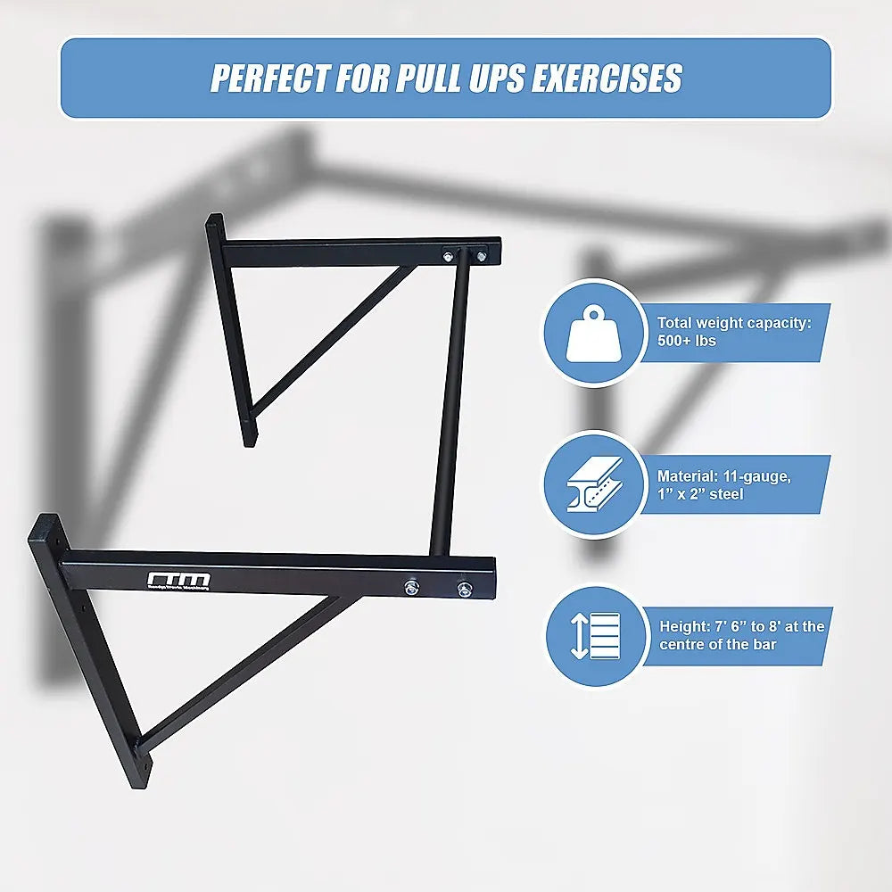 Wall Mounted Pull Up Bar – Heavy Duty Chin Up Station for Home Upper Body Training - Image 8