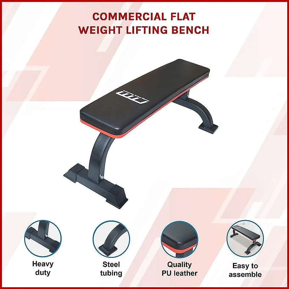 Commercial Flat Weight Lifting Bench - Image 4