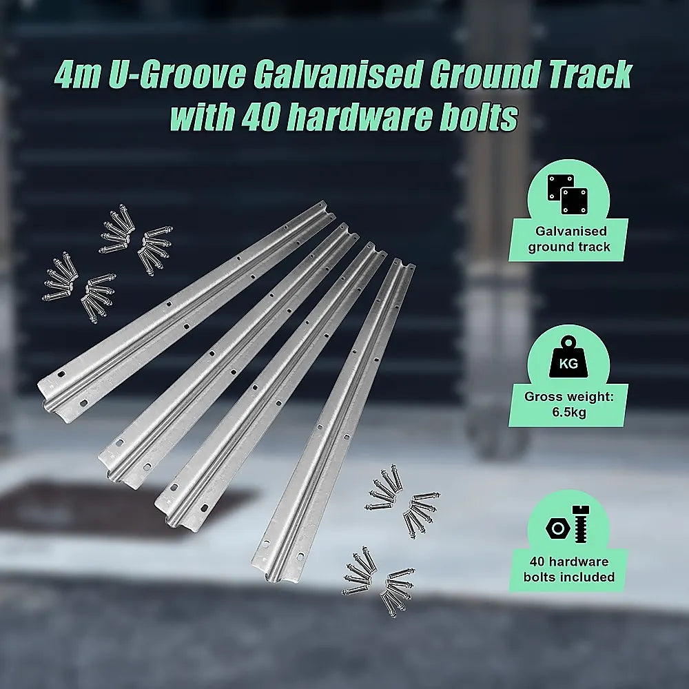 Sliding Gate Hardware Accessories Kit - 4m Track - Image 5