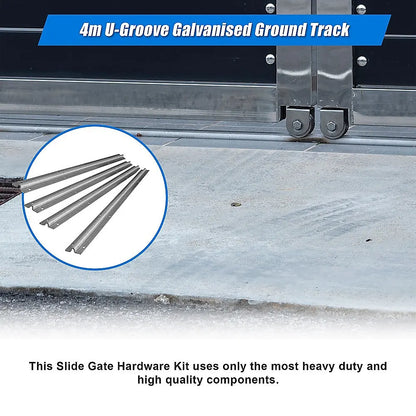Sliding Gate Hardware Accessories Kit - 4m Track - Image 8