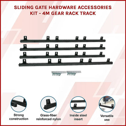 Sliding Gate Hardware Accessories Kit - 4m Gear Rack Track - Image 3