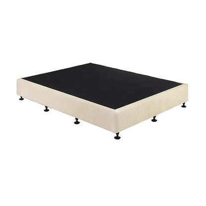 Palermo King Single Ensemble Bed Base Platinum Natural Sand Linen Fabric