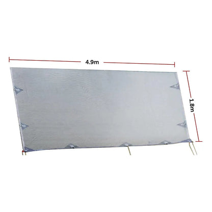 4.9m Caravan Privacy Screen Side Sunscreen Sun Shade for 17' Roll Out Awning - Image 8