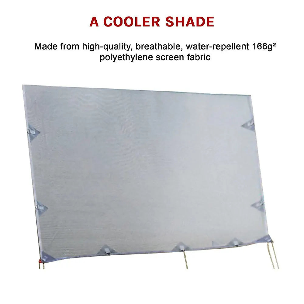 4.6m Caravan Privacy Screen Side Sunscreen Sun Shade for 16' Roll Out Awning - Image 7