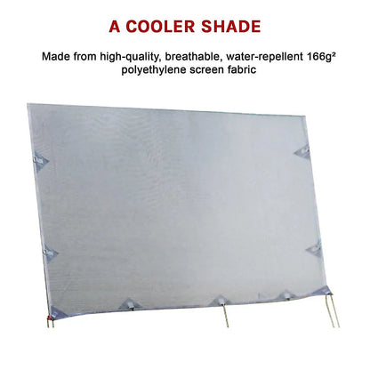 4.6m Caravan Privacy Screen Side Sunscreen Sun Shade for 16' Roll Out Awning - Image 7