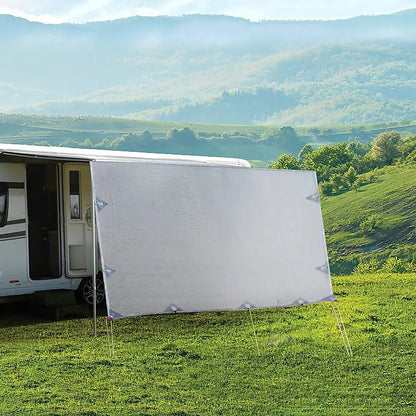 3.4m Caravan Privacy Screen Side Sunscreen Sun Shade for 12' Roll Out Awning - Image 2
