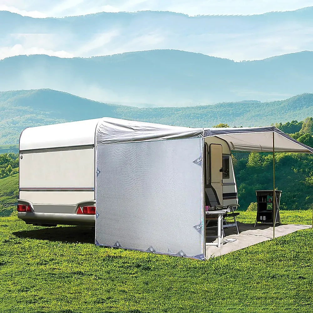 Pop Top Caravan Privacy Screen Sun Shade Side Extension 2.1 x 1.8m - Image 2