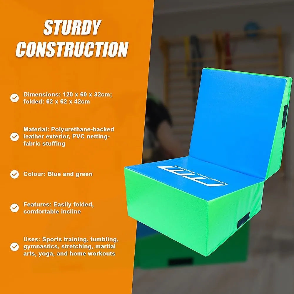 120x60x35cm Foldable Soft Incline Gymnastics Wedge Mat for Yoga & Balance Training - Image 5