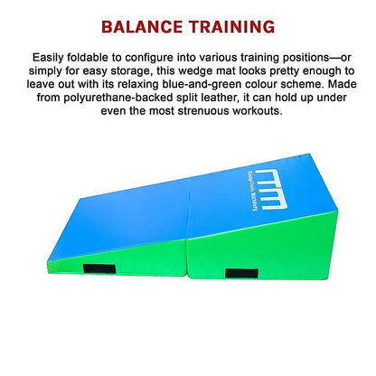 120x60x35cm Foldable Soft Incline Gymnastics Wedge Mat for Yoga & Balance Training - Image 7