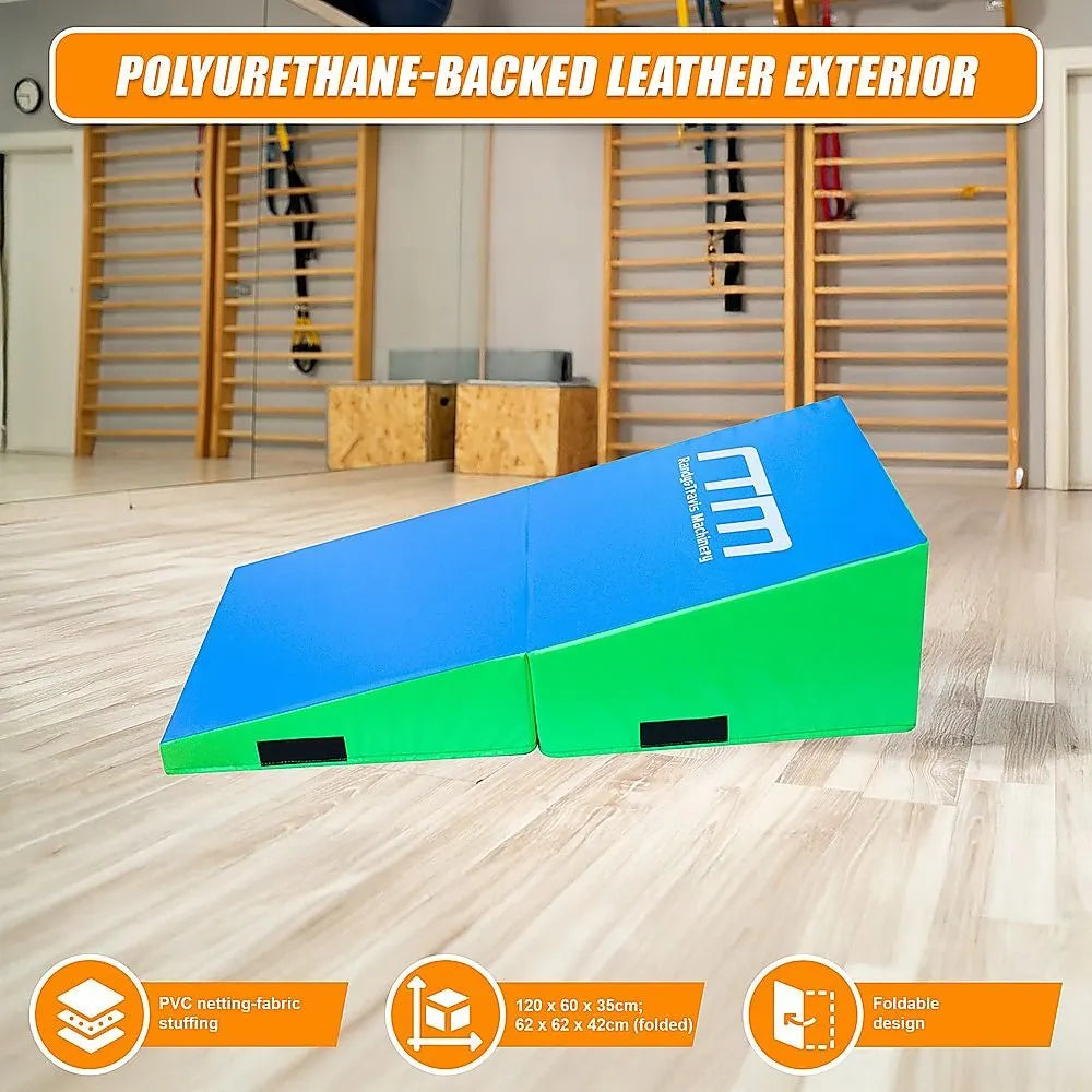120x60x35cm Foldable Soft Incline Gymnastics Wedge Mat for Yoga & Balance Training - Image 8