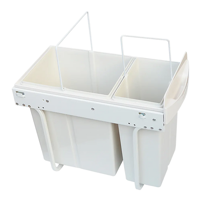 Pull Out Bin Kitchen Double Dual Slide Garbage Rubbish Waste 10L+20L - Image 5