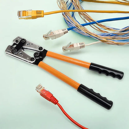 6-50 mm2 Wire Crimper Cable Crimp Electric Tube Crimping Hand Tool Battery Lug - Image 2